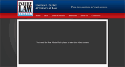 Desktop Screenshot of injurylawcenter.com